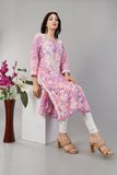 Multicolour Chikankari Cotton Kurta